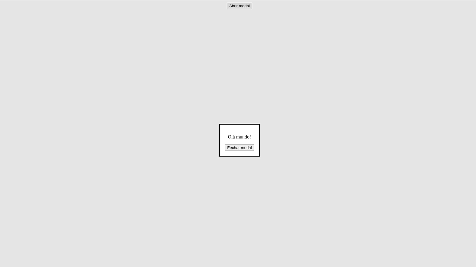 Elemento dialog html sem estilização css